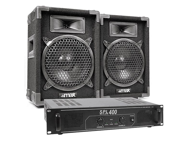 MAX Altavoz de gran potencia  - MAX8 MAX, Black