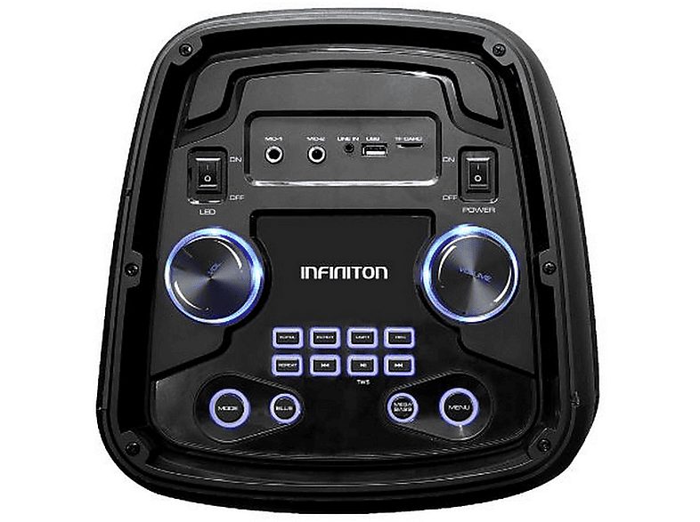 Altavoz de gran potencia  - Party EQ20 INFINITON, Negro — foto 2