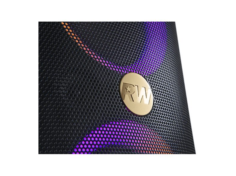 Altavoz de gran potencia - PEAQ PPS 200-RW, 80W, Modo Karaoke, 8h Autonomía, Edición Robbie Williams, Bass Booster, Efectos de Iluminación, Negro — foto 4