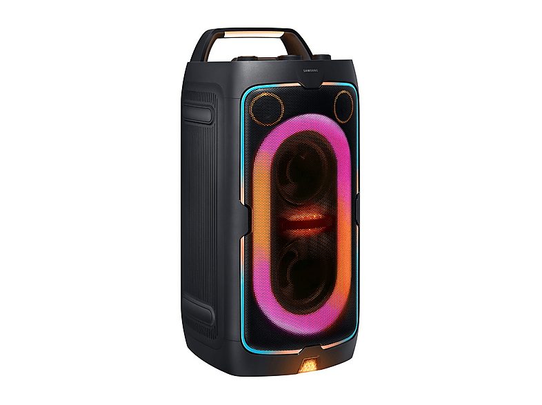 Altavoz de gran potencia - Samsung MX-ST40F/ZF, Portátil para fiestas, Asa de transporte y ruedas, Iluminación personalizable, Aut 12h, 160 W, Negro — foto 3