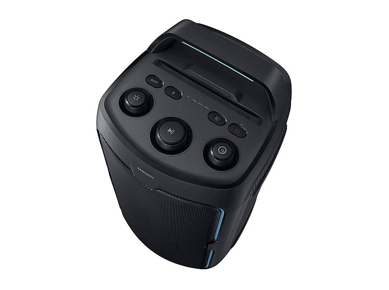 Altavoz de gran potencia - Samsung MX-ST40F/ZF, Portátil para fiestas, Asa de transporte y ruedas, Iluminación personalizable, Aut 12h, 160 W, Negro — foto 6