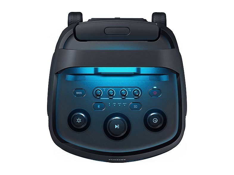 Altavoz de gran potencia - Samsung MX-ST50F/ZF, Portátil para fiestas, Asa de transporte y ruedas, Iluminación personalizable, Aut 18h, 240 W, Negro — foto 5