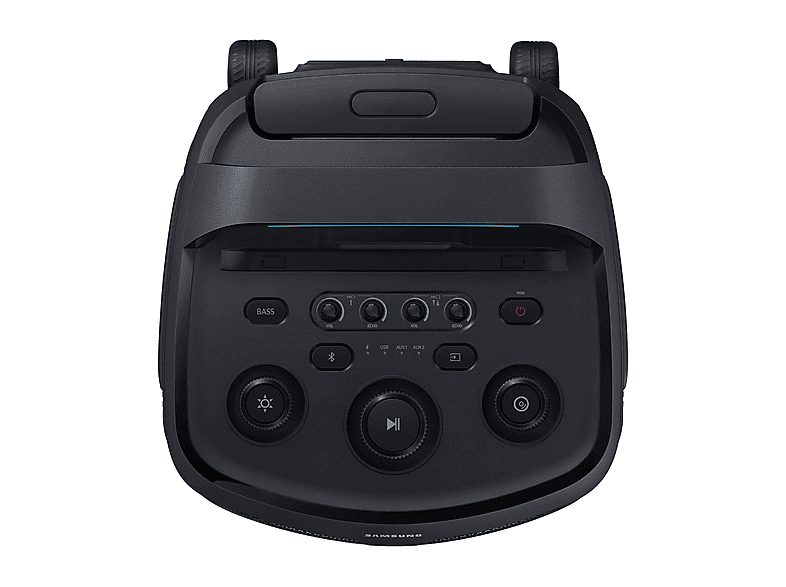 Altavoz de gran potencia - Samsung MX-ST50F/ZF, Portátil para fiestas, Asa de transporte y ruedas, Iluminación personalizable, Aut 18h, 240 W, Negro — foto 8