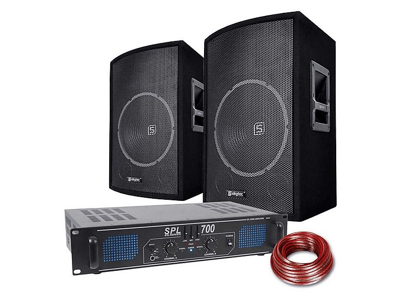 SKYTEC Altavoz de gran potencia  - SL12-SPL700EQ SKYTEC, Black