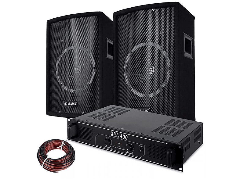 SKYTEC Altavoz de gran potencia  - SL8-SPL400 SKYTEC, Black