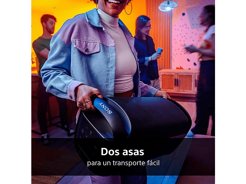 Altavoz de gran potencia - Sony SRS-XV500B, Inalámbrico para fiestas, Sonido potente, MEGA BASS, 25h batería, Portátil, Bluetooth, Karaoke y Guitarra — foto 4