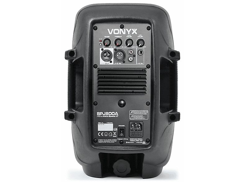 Altavoz de gran potencia  - SPJ-800A VONYX, Negro — foto 4