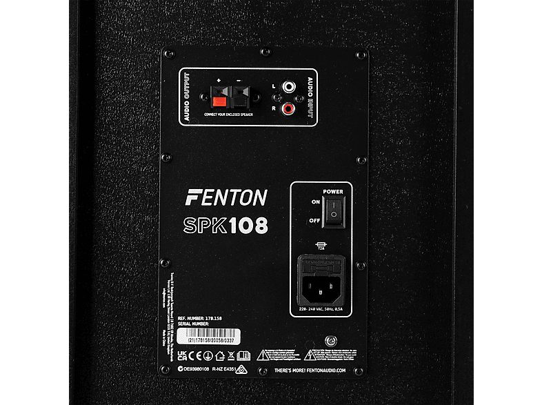 Altavoz de gran potencia  - SPK-108 FENTON, Black — foto 7