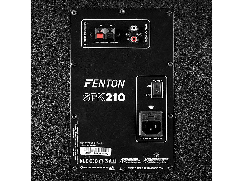 Altavoz de gran potencia  - SPK-210 FENTON, Black — foto 9