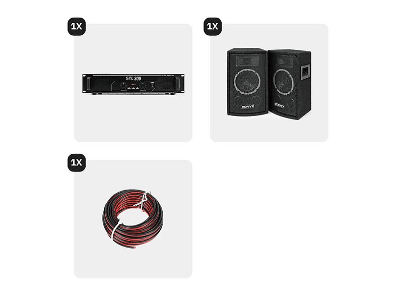 Altavoz de gran potencia  - SPL 300 VONYX, Black — foto 2