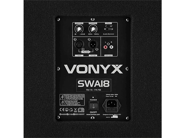 Altavoz de gran potencia  - SWA18 SKYTEC, Black — foto 6
