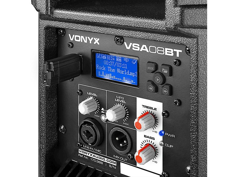 Altavoz de gran potencia  - VSA08BT VONYX, Black — foto 8