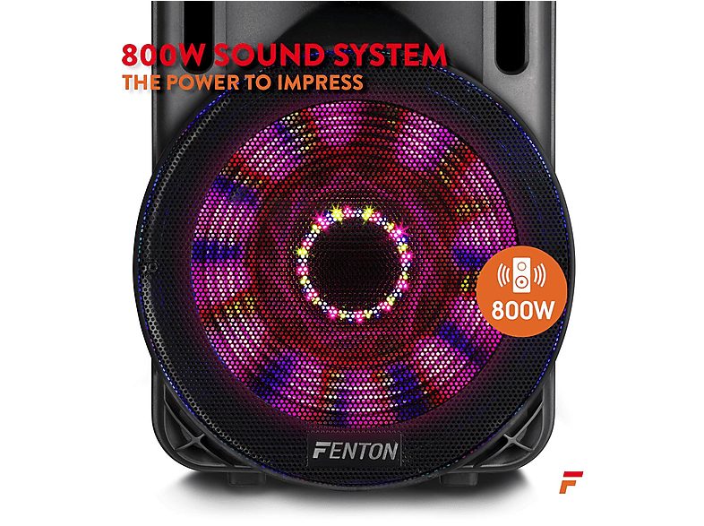 Altavoz de suelo  - FT15LED FENTON, Negro — foto 4