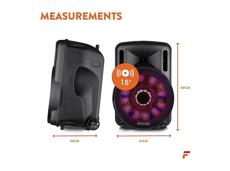 Altavoz de suelo  - FT15LED FENTON, Negro — foto 8