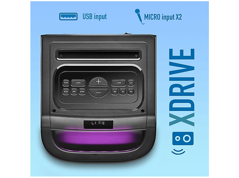 Altavoz de suelo - NGS WILD SPACE 3, 800, 1 canales, Bluetooth, Negro — foto 6