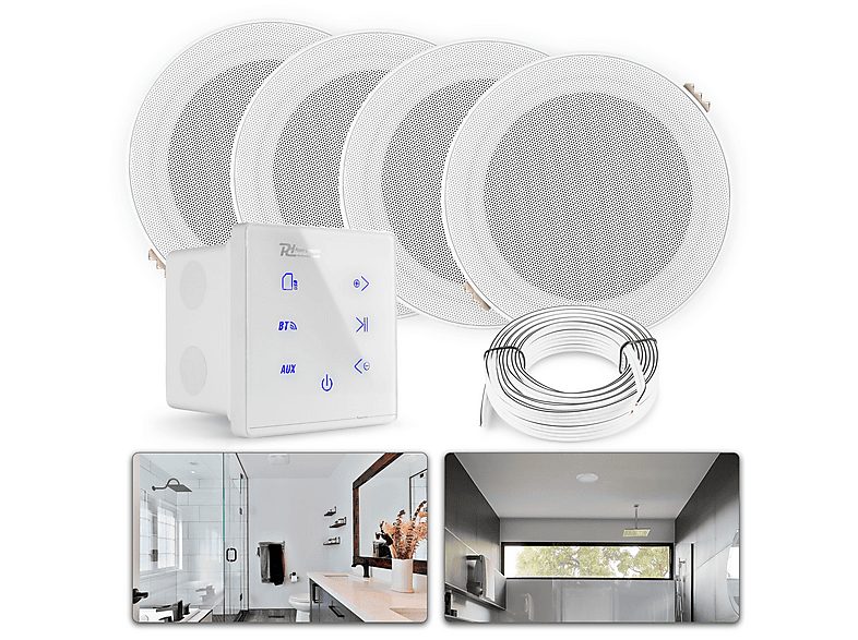 POWER DYNAMICS Altavoz de techo - POWER DYNAMICS PD bathroom sound systems white - 160W, White