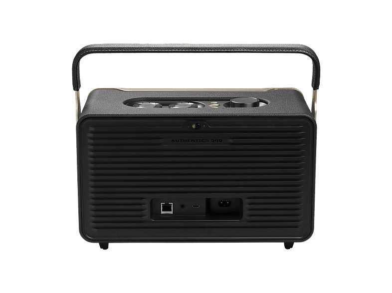 Altavoz estéreo - JBL Authentics 300, 100W, Bluetooth, Wi-Fi, asistentes de voz Google y Alexa, batería con autonomía 8h, diseño retro, Negro — foto 3