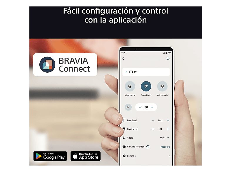 Altavoz estéreo - Sony BRAVIA Theatre Rear 8, 2 Altavoces Traseros Inalámbricos, 360 Spatial Sound Mapping, IMAX Enhanced, Fácil de usar, Negro, SARS8 — foto 8