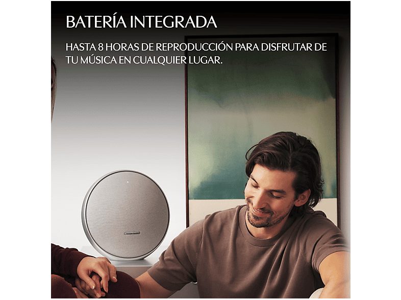 Altavoz inalámbrico - Harman Kardon Onyx Studio 9, 50W RMS, Bluetooth, 8h Autonomía, Gris — foto 6