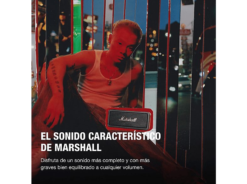 Altavoz inalámbrico - Marshall EMBERTON III, 76 W, Bluetooth, Autonomía 32 h, Micrófono, Black and Brass — foto 2