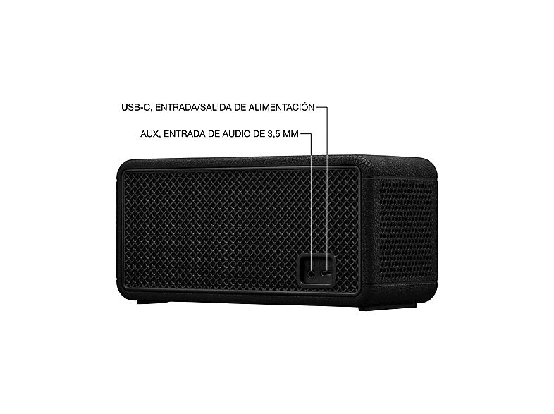 Altavoz inalámbrico - Marshall Middleton II, Bluetooth, 30 h Autonomía, Micrófono integrado, IP67, Black and Brass — foto 7