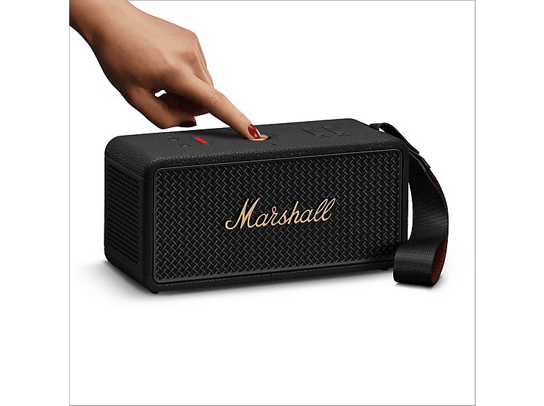 Altavoz inalámbrico - Marshall Middleton II, Bluetooth, 30 h Autonomía, Micrófono integrado, IP67, Black and Brass — foto 8