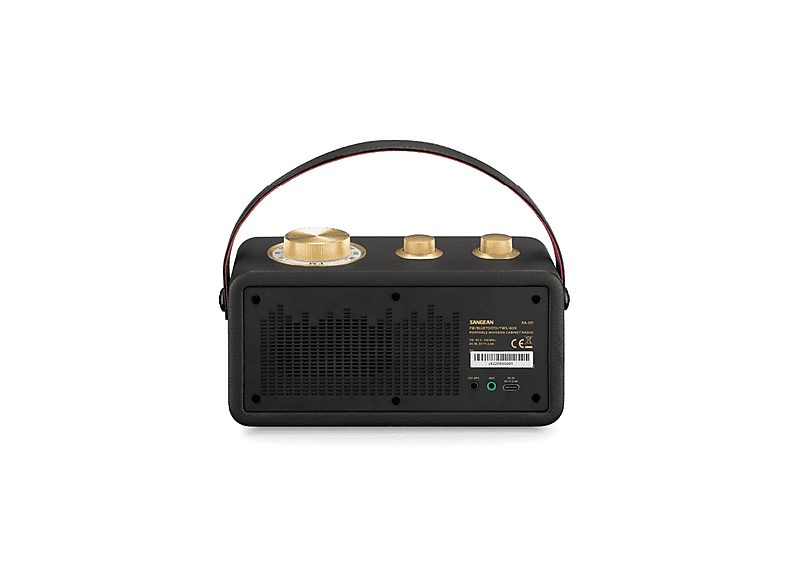 Altavoz inalámbrico - SANGEAN RA-101 Black Gold, 10 W, Bluetooth, Negro — foto 3