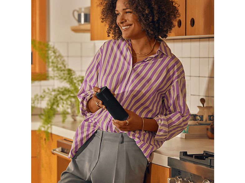 Altavoz inalámbrico - Sonos Roam 2, 15 W, Inalámbrico, 10 h de Autonomía, IP67, Control por voz, Botones táctiles, Negro — foto 8