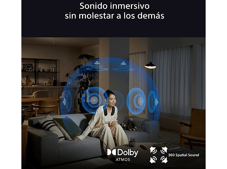 Altavoz inalámbrico - Sony BRAVIA Theatre U, Altavoz de cuello, Dolby Atmos, Bluetooth, 360 Spatial Sound, Multidispositivo, Neckband, HTAN7 — foto 2