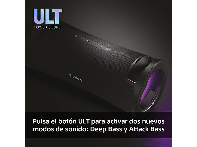 Altavoz inalámbrico - Sony ULT FIELD 7, SRSULT70B, Bluetooth, ULT POWER SOUND, Ultimate Deep Bass, Altavoz X-Balanced, Autonomía 30h, IP67, LED — foto 4