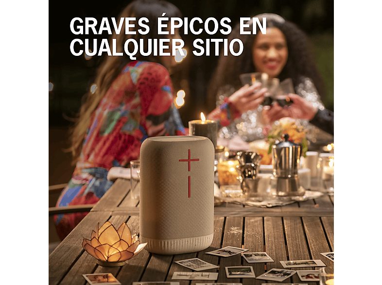 Altavoz inalámbrico - Ultimate Ears EPICBOOM, Bluetooth, 94 dBC, 17 horas, USB-C, EQ adaptativo, Sonido 360º, Emparejable, Clasificación IP67, Blanco — foto 3