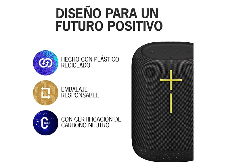Altavoz inalámbrico - Ultimate Ears EPICBOOM, Bluetooth, 94 dBC, 17 horas, USB-C, EQ adaptativo, Sonido 360º, Emparejable, Clasificación IP67, Negro — foto 6