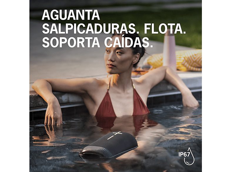 Altavoz inalámbrico - Ultimate Ears EPICBOOM, Bluetooth, 94 dBC, 17 horas, USB-C, EQ adaptativo, Sonido 360º, Emparejable, Clasificación IP67, Negro — foto 7