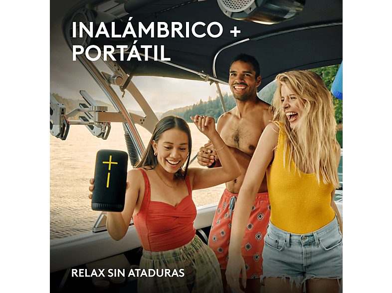 Altavoz inalámbrico - Ultimate Ears Everboom, Bluetooth, NFC, Sonido 360°, Ecualizador personalizable, 20h de batería, 84/85 dBC, Emparejable, Azul — foto 8