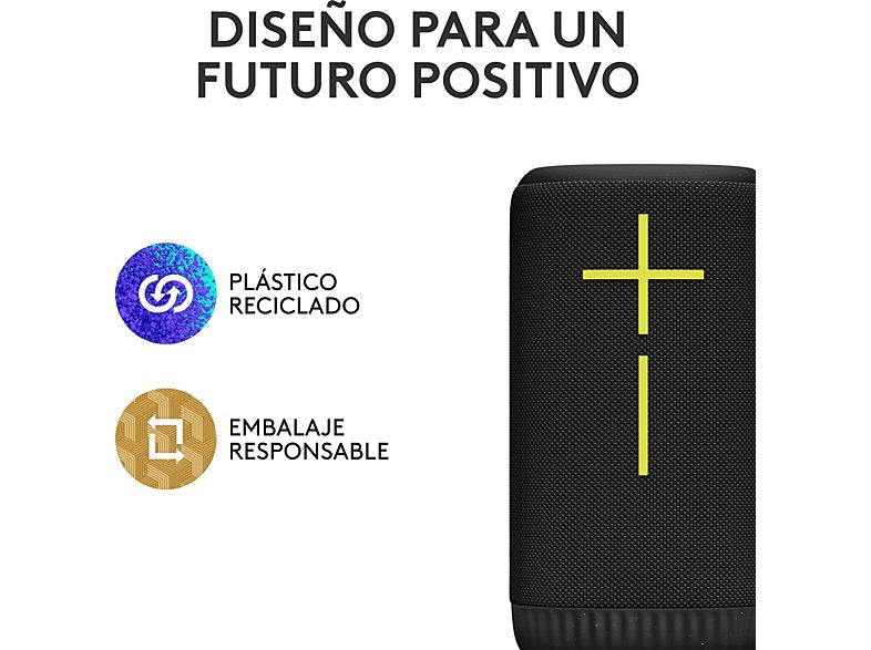Altavoz inalámbrico - Ultimate Ears Everboom, Bluetooth, NFC, Sonido 360°, Ecualizador personalizable, 20h de batería, 84/85 dBC, Emparejable, Negro — foto 7