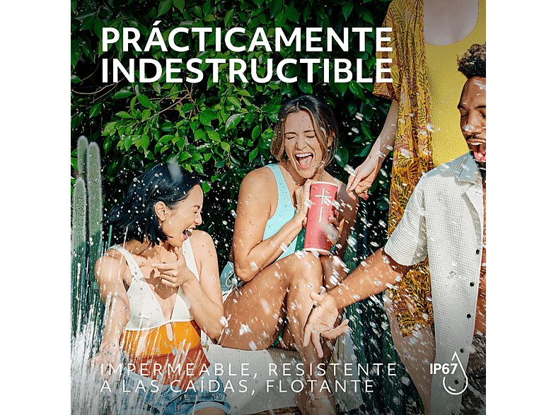 Altavoz inalámbrico - Ultimate Ears Megaboom 4, Bluetooth, Sonido 360°, 81/91 dBC, Certificación IP67, Emparejable, PartyUp, 20hs batería, Negro — foto 4