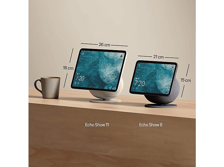 Altavoz inteligente - Amazon Echo Show 8, Pantalla Táctil HD 8,7", Cámara de 13MP, Audio Espacial, Glacier White — foto 6
