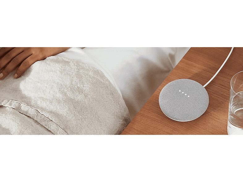 Altavoz inteligente - GOOGLE Nest Mini, Bluetooth, Google Assistant, Gris claro — foto 5