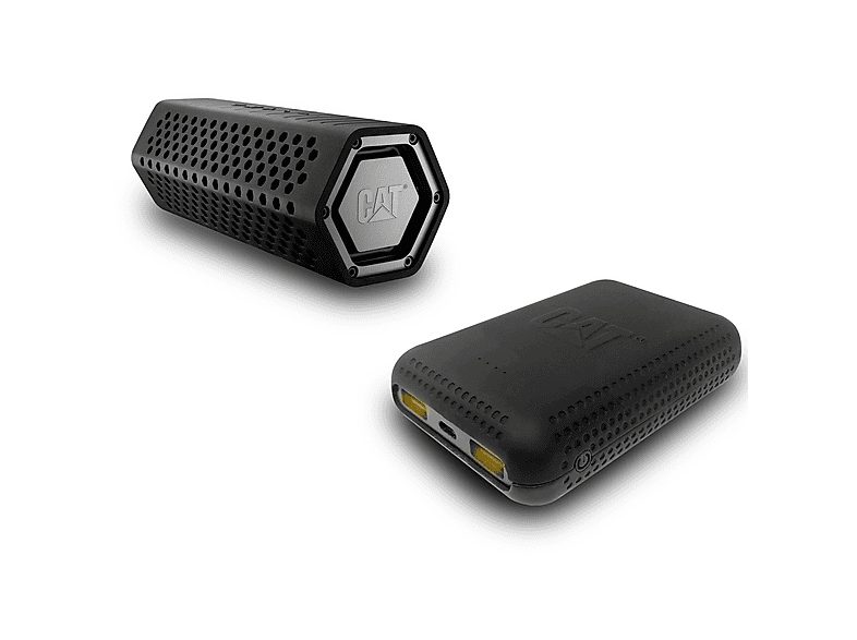 CATERPILLAR Altavoz portátil - CATERPILLAR ALTAVOZ-PACK + POWERBANK, 18 W, Bluetooth, Hasta 10 horas, Negro