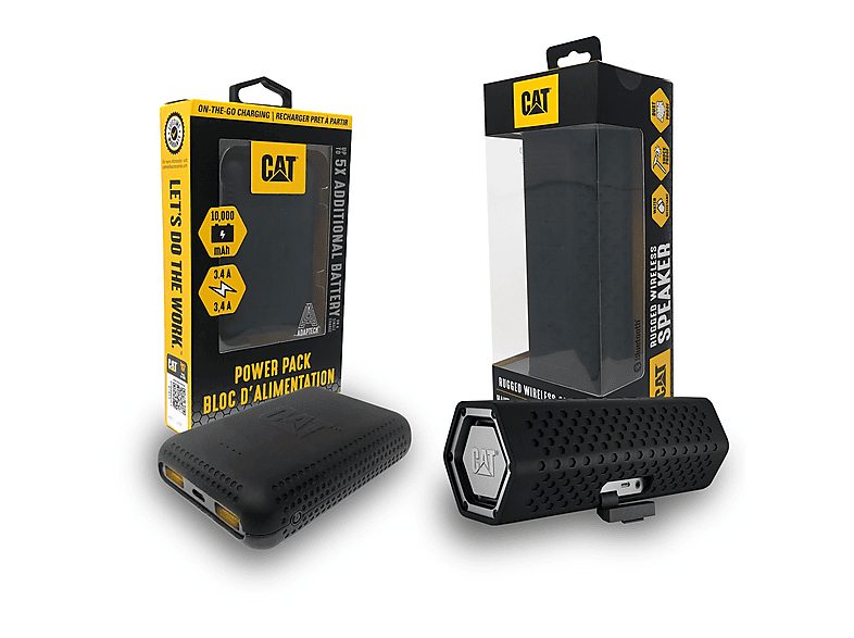Altavoz portátil - CATERPILLAR ALTAVOZ-PACK + POWERBANK, 18 W, Bluetooth, Hasta 10 horas, Negro — foto 2