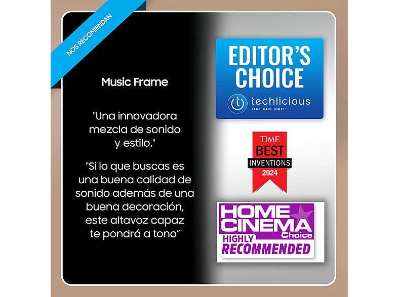 Altavoz - Samsung MUSIC FRAME HW-LS60D/ZF, Bluetooth, 6 altavoces, Dolby Atmos inalámbrico, Negro — foto 2