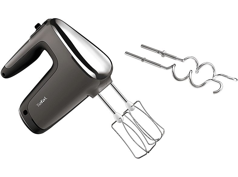 Amasadora de mano - TEFAL HT650E, 600 W, Totalmente variable velocidades, Plata — foto 2