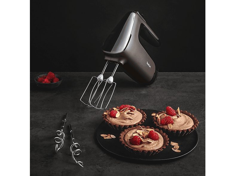 Amasadora de mano - TEFAL HT650E, 600 W, Totalmente variable velocidades, Plata — foto 9