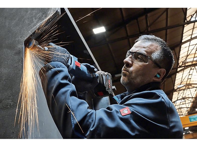 Amoladora  - 0601229100 BOSCH, Negro, Azul, Rojo, Plata — foto 2