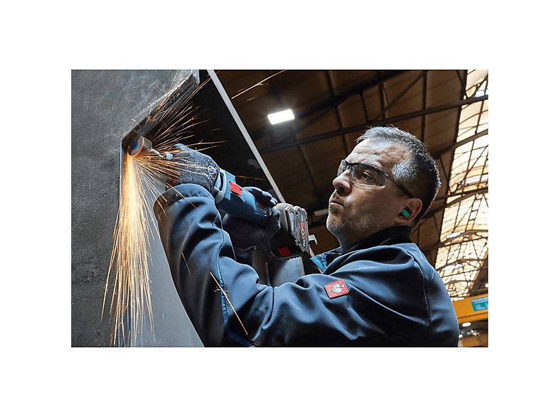 Amoladora  - 0601229100 BOSCH, Negro, Azul, Rojo, Plata — foto 4