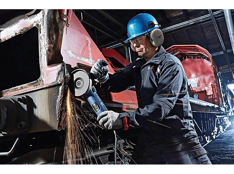 Amoladora  - 06017C8002 BOSCH, Negro, Azul, Plata — foto 3