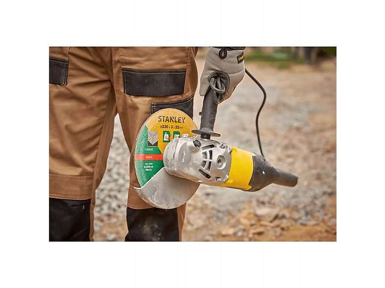 Amoladora  - FMEG232-QS STANLEY, gris — foto 3