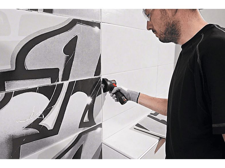 Amoladora  - GWS 12V-76 Professional BOSCH, Negro, Azul, Rojo — foto 2