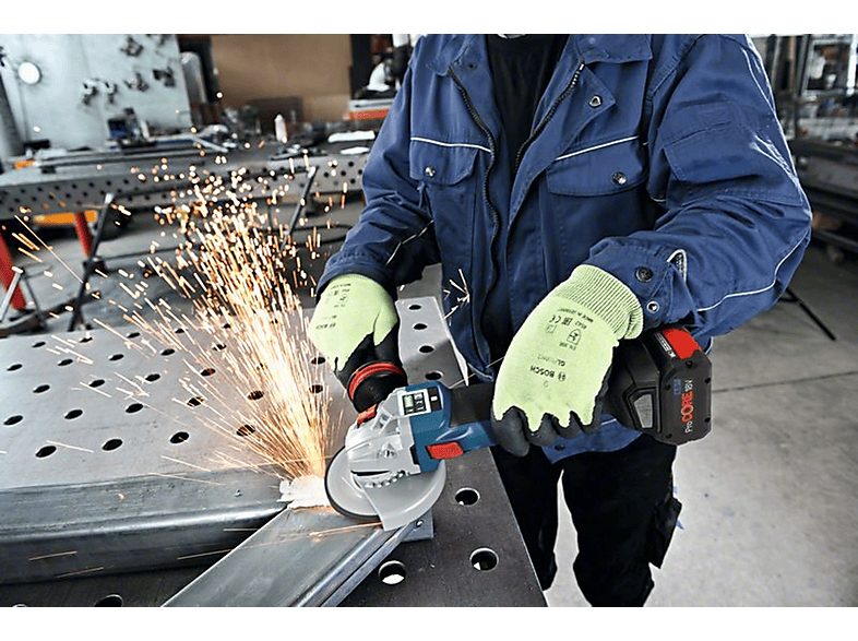 Amoladora  - Miniamoladora BOSCH GWS 24-180 JZ BOSCH, Negro, Azul — foto 2