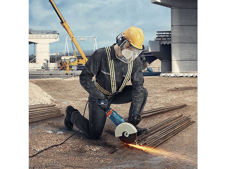 Amoladora  - Miniamoladora BOSCH GWS 24-180 JZ BOSCH, Negro, Azul — foto 6